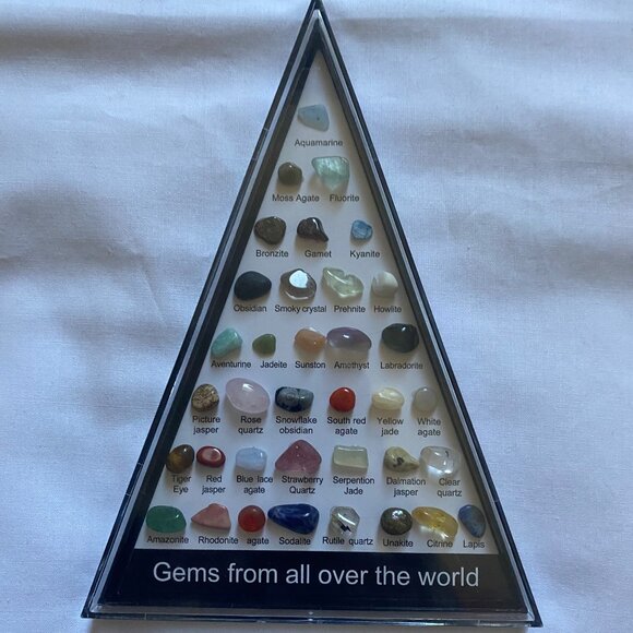 36 PCS/Box Natural Healing Crystals Mineral Specimens Irregular Tumbled Stones - Picture 1 of 6